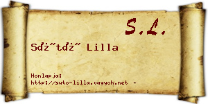 Sütő Lilla névjegykártya